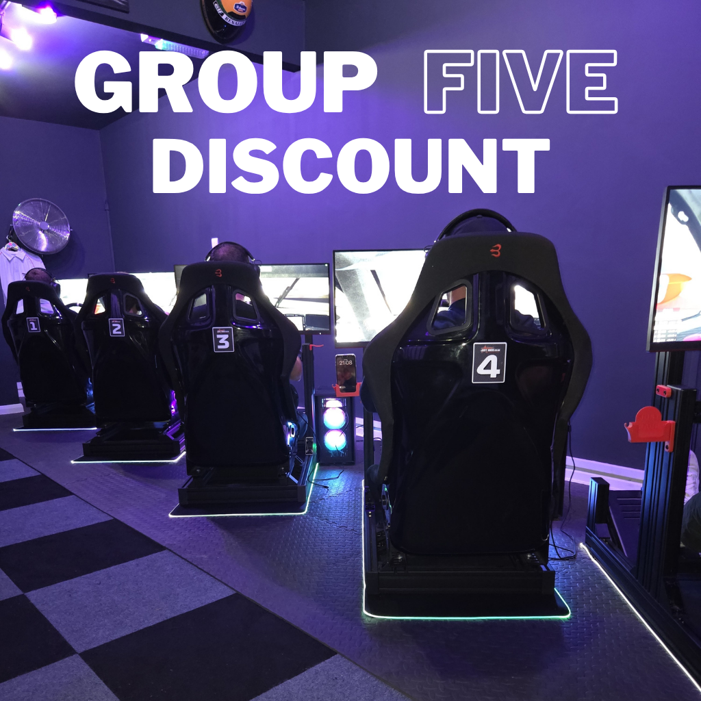 2) 1 HOUR GROUP BOOKING FOR 5 DRIVERS RACING AGAINST EACH OTHER - £25pp