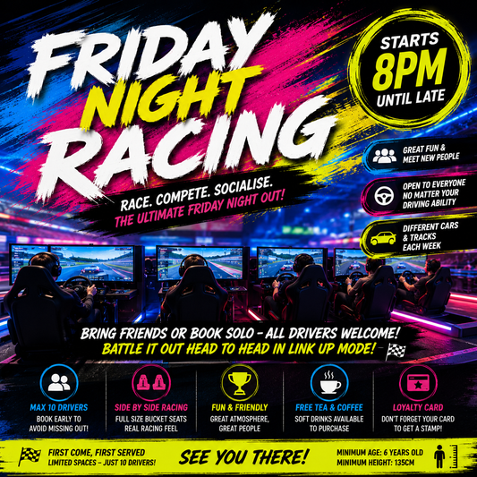 FRIDAY NIGHT SOCIAL - RACE NIGHT - 8PM UNTIL LATE