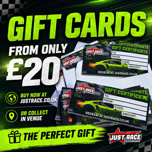 JUST RACE GIFT CARS FROM £20 - BUY NOW